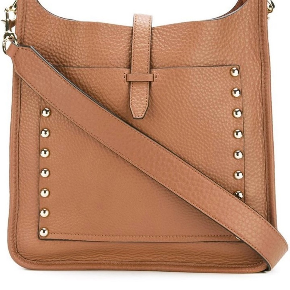 Rebecca Minkoff Tan Leather Crossbody Bag with Studs